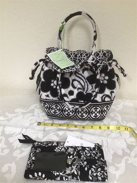 vera bradley black and white bag